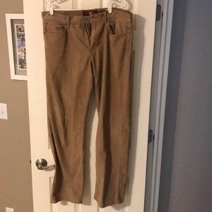 Lucky Brand beige corduroy pants 36w x 34L